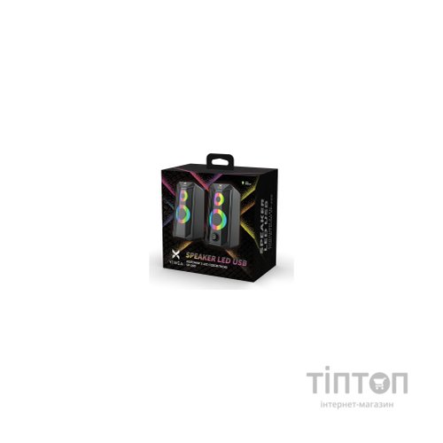 Акустична система Vinga SP-200 LED USB Black