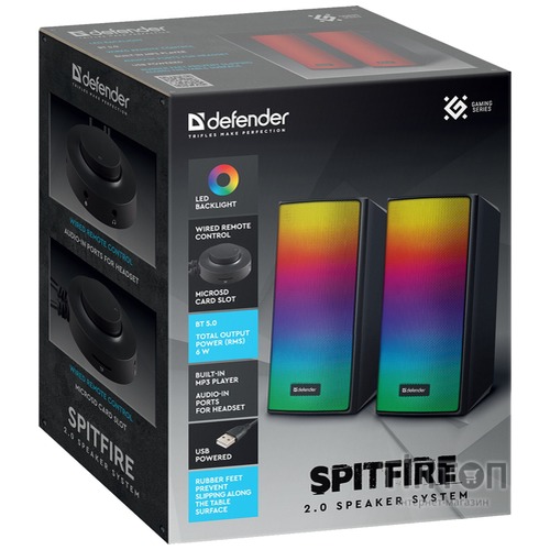 Акустика Defender Spitfire 6W Black (65047)