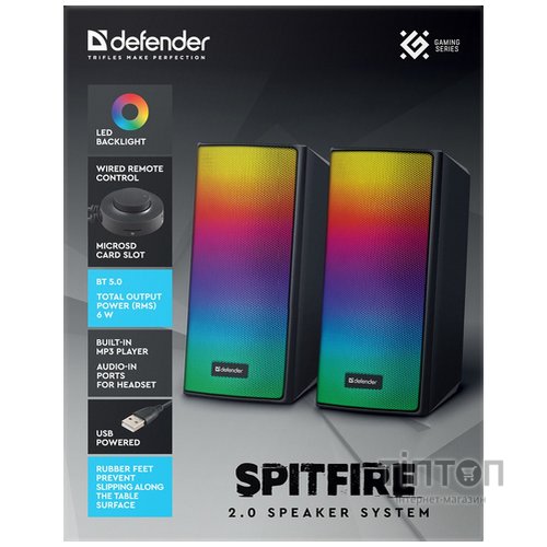 Акустика Defender Spitfire 6W Black (65047)