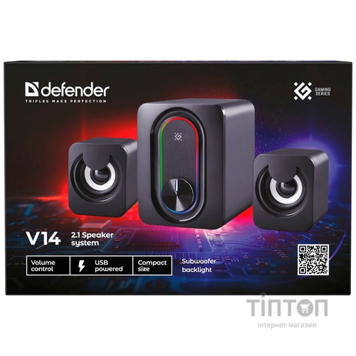Акустика Defender V14 11Вт Black (65314)