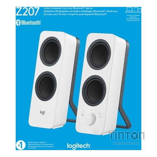 Акустика Logitech Z207 Bluetooth White (L980-001292)