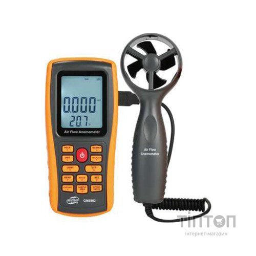 Анемометр Benetech + термометр, USB (GM8902)