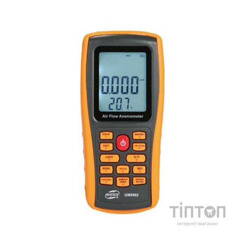 Анемометр Benetech + термометр, USB (GM8902)