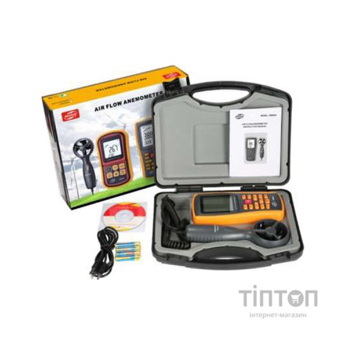 Анемометр Benetech + термометр, USB (GM8902)
