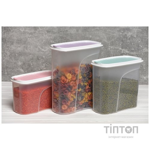 Ємність для сипучих продуктів Ardesto Fresh 1.8 л Purple (AR1218LP)