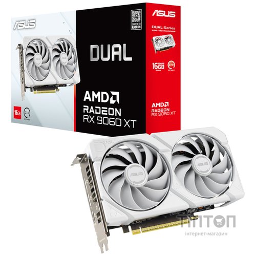 ASUS DUAL-RX9060XT-16G-WHITE