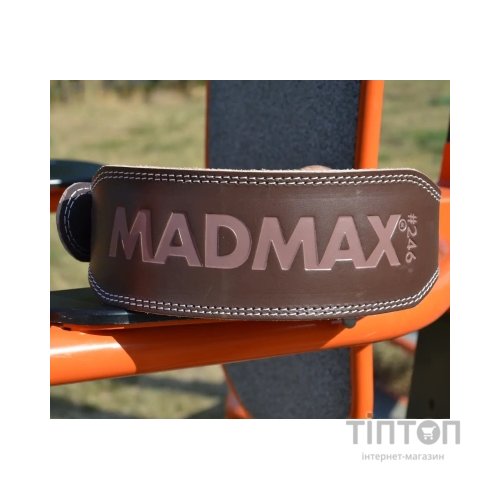 Атлетичний пояс MadMax MFB-246 Full leather шкіряний Chocolate Brown S (MFB-246_S)