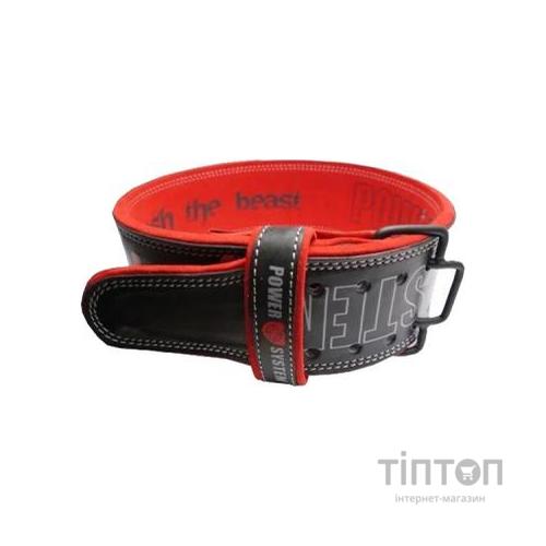 Атлетичний пояс Power System Beast PS-3830 Black/Red L (PS-3830_L_Black-Red)