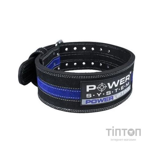 Атлетичний пояс Power System Power Lifting PS-3800 Black/Blue Line M (PS-3800_M_Black_Blue)
