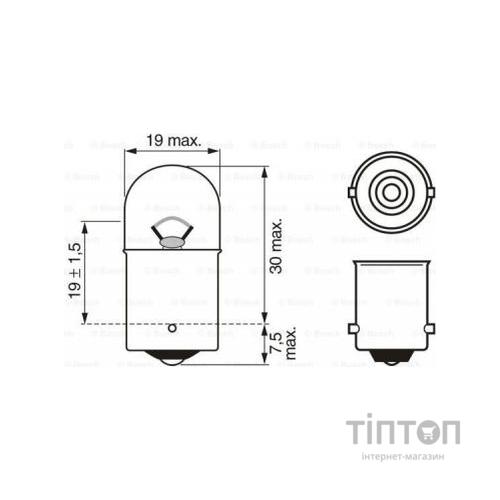 Автолампа Bosch 10W (1 987 302 203)