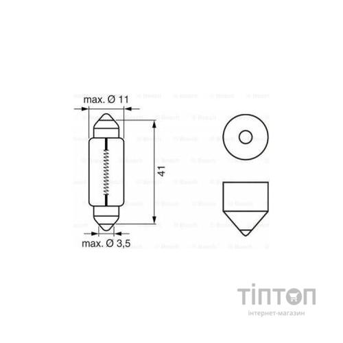 Автолампа Bosch 10W (1 987 302 210)