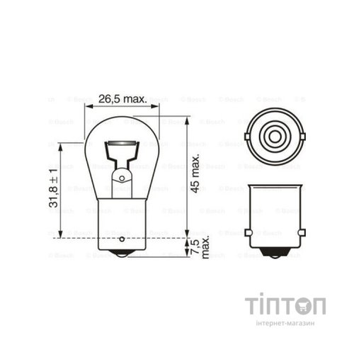 Автолампа Bosch 21W (1 987 302 201)
