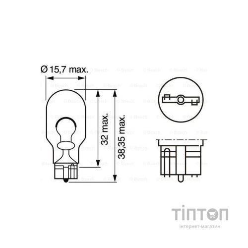 Автолампа Bosch 21W (1 987 302 249)