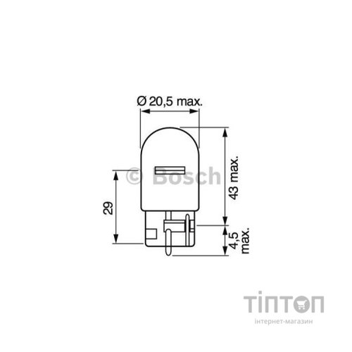 Автолампа Bosch 21W (1 987 302 822)