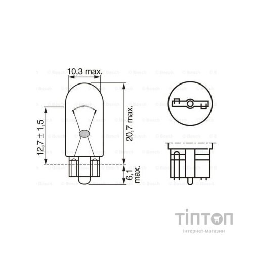 Автолампа Bosch 5W (1 987 302 206)