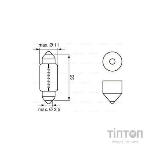 Автолампа Bosch 5W (1 987 302 211)