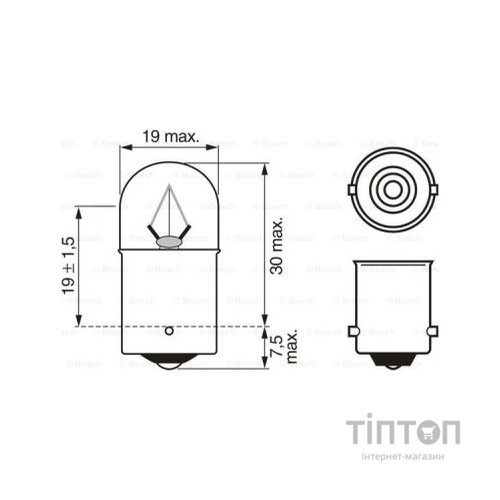 Автолампа Bosch 5W (1 987 302 510)