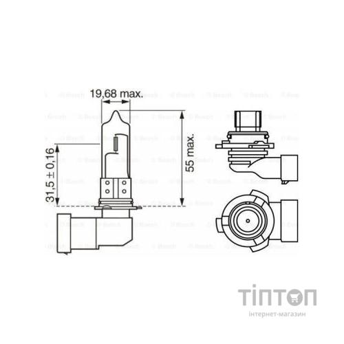 Автолампа Bosch галогенова 51W (1 987 302 153)