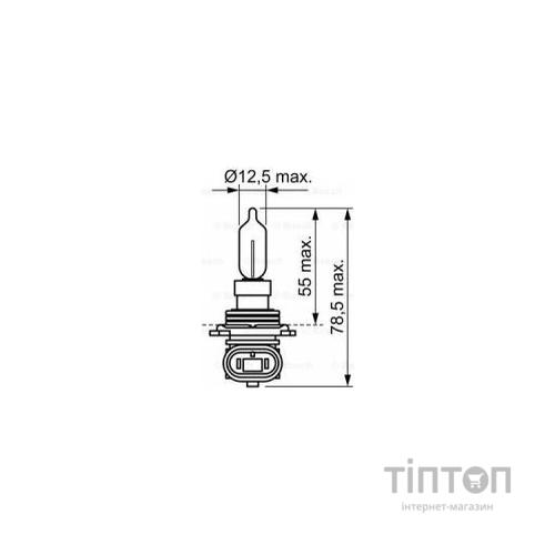 Автолампа Bosch галогенова 55W (1 987 302 026)