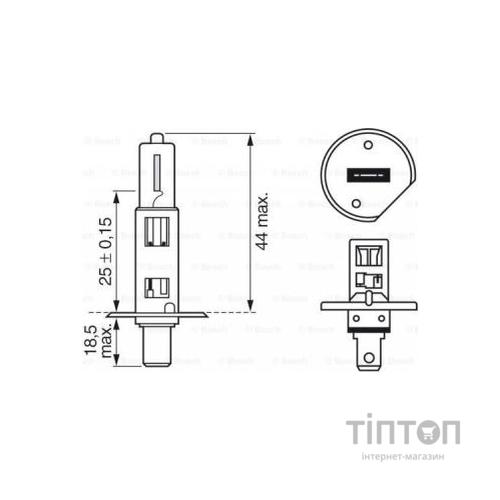 Автолампа Bosch галогенова 55W (1 987 302 801)