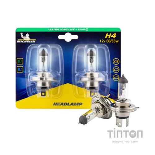 Автолампа Michelin H4 12V60/55WP43T LONG LIFE 130 (73601)