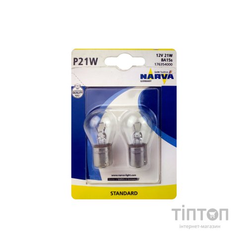 Автолампа Narva STANDARD P21W 176354000 (257178)