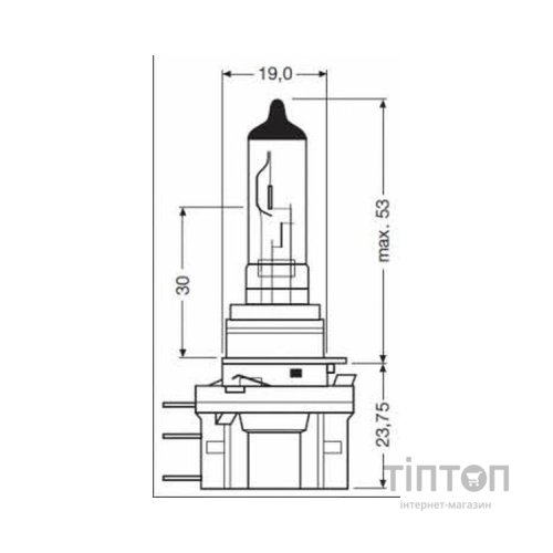Автолампа Osram галогенова 55/15W (OS 64176)