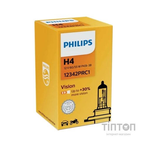 Автолампа Philips 12342PRC1 H4 12V 60/55W (2361)