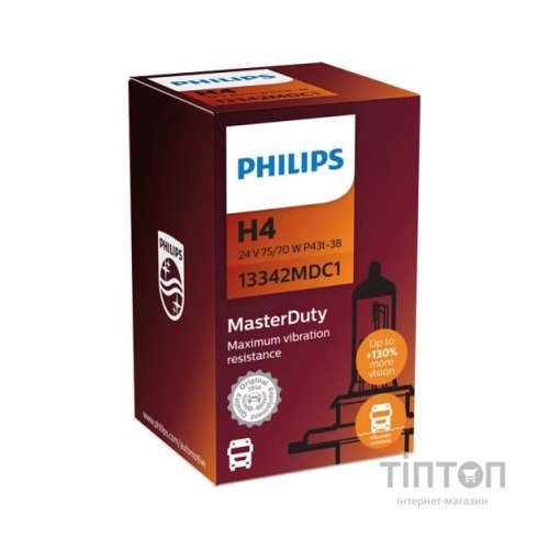 Автолампа Philips 13342MDC1 H4 24V 75/70W MasterDuty (2453)