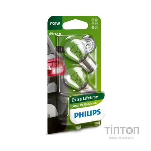 Автолампа Philips 21W (12498 LLECO B2)