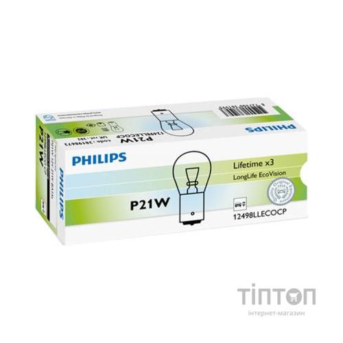 Автолампа Philips 21W (12498 LLECO CP)