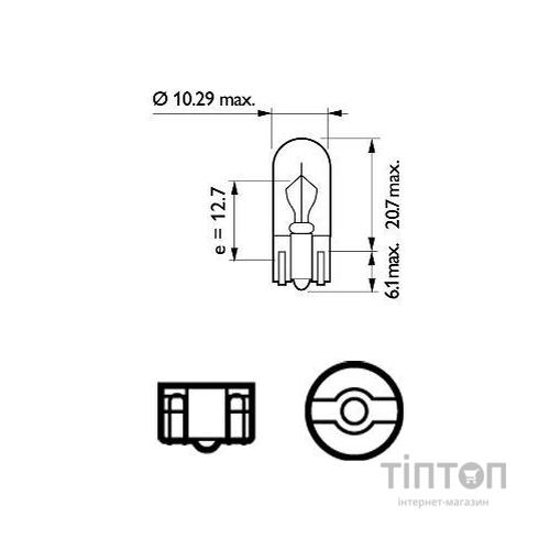 Автолампа Philips 3W (13256 CP)