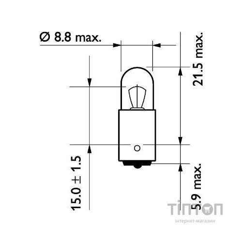 Автолампа Philips 4W (13929 CP)