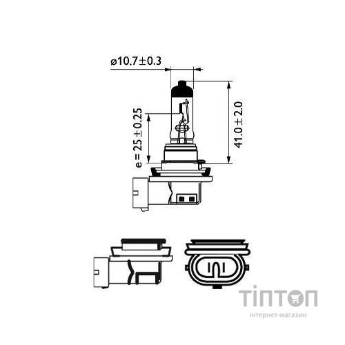 Автолампа Philips галогенова 35W (12360 B1)