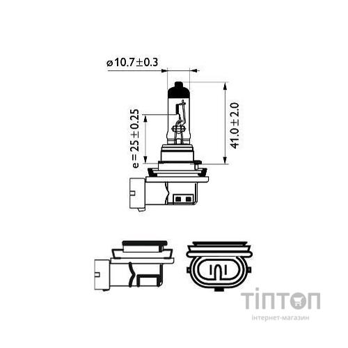 Автолампа Philips галогенова 55W (12362 LLECO B1)