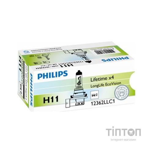 Автолампа Philips галогенова 55W (12362 LLECO C1)