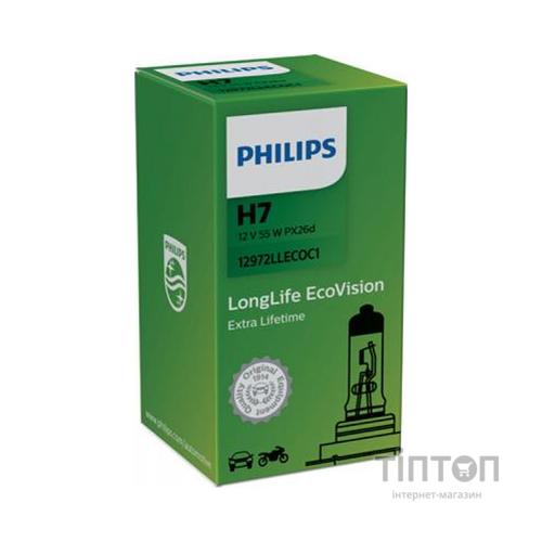 Автолампа Philips галогенова 55W (12972 LLECO C1)