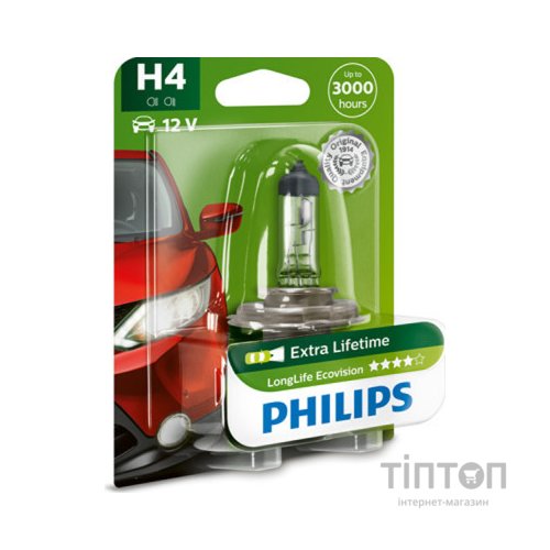 Автолампа Philips галогенова 60/55W (12342 LLECO B1)