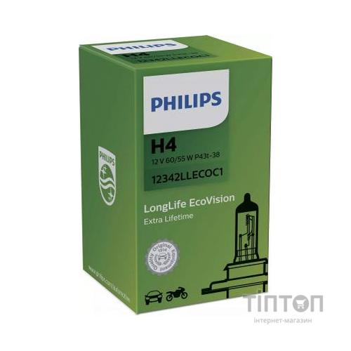 Автолампа Philips галогенова 60/55W (12342 LLECO C1)