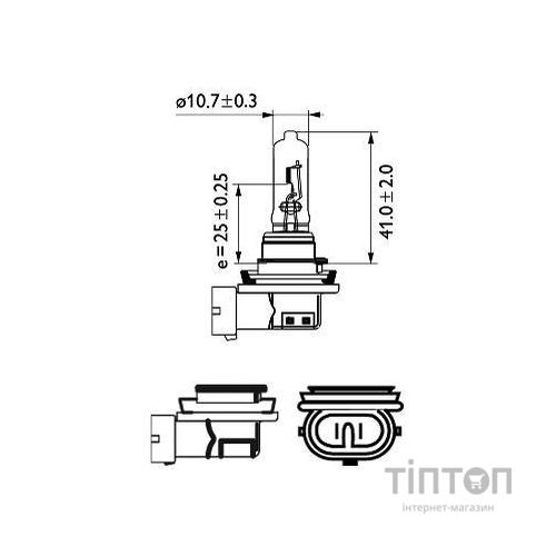 Автолампа Philips галогенова 65W (12361 C1)