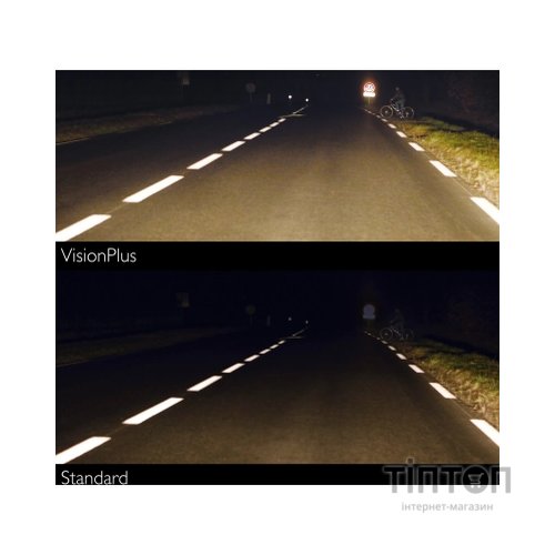 Автолампа Philips H4 VisionPlus, 2шт (12342VPS2)