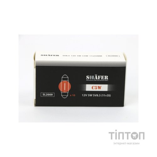 Автолампа SHAFER 12V5WC5WSV8.5 (SL2009)