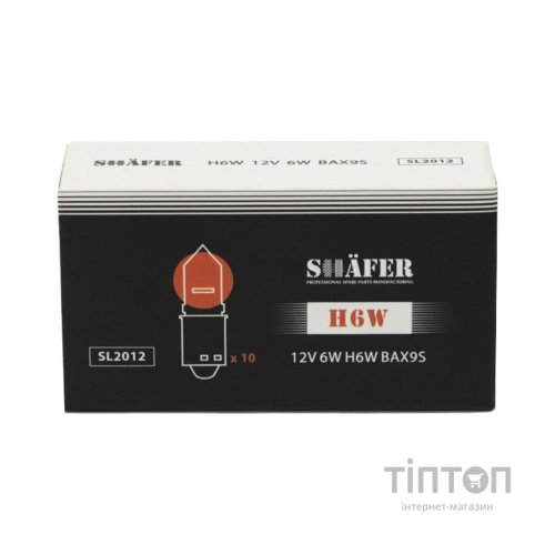 Автолампа SHAFER 12V6WH6WBAX9S (SL2012)