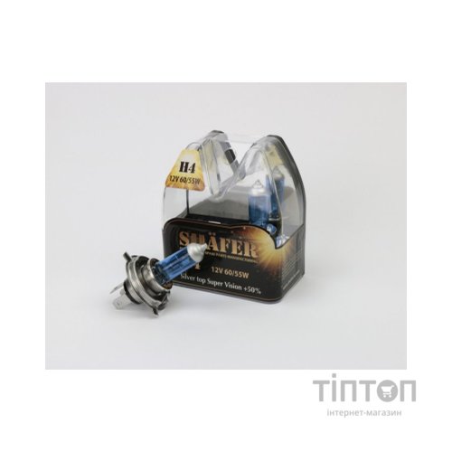 Автолампа SHAFER H412V60/55WSilvertopSuperVision+50 (SL3004S)