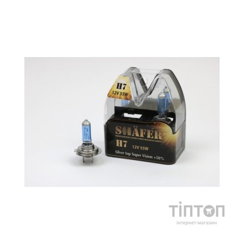 Автолампа SHAFER H712V55WSilvertopSuperVision+50 (SL3007S)