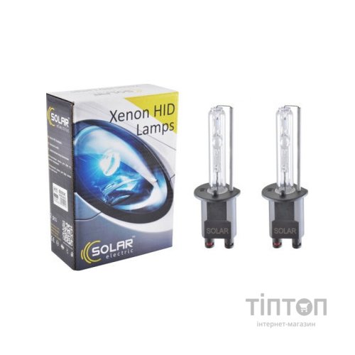Автолампа SOLAR H1 CERAMIC, 6000K,85V,35W P14.5s (1161)