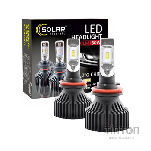 Автолампа SOLAR H11 12/24V 6500K 8000Lm 60W ZES Chip (8311)