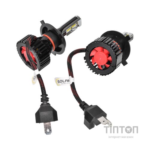 Автолампа SOLAR H4 12/24V 6500K 8000Lm 60W ZES Chip (8304)