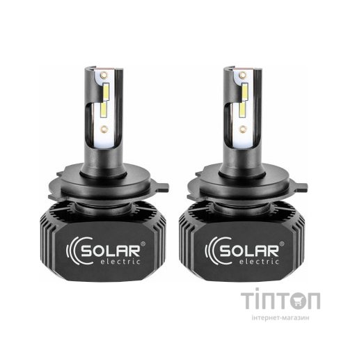 Автолампа SOLAR H4 LED 12/24V 40W 5000Lm 6000K, CSP1860 (8204)