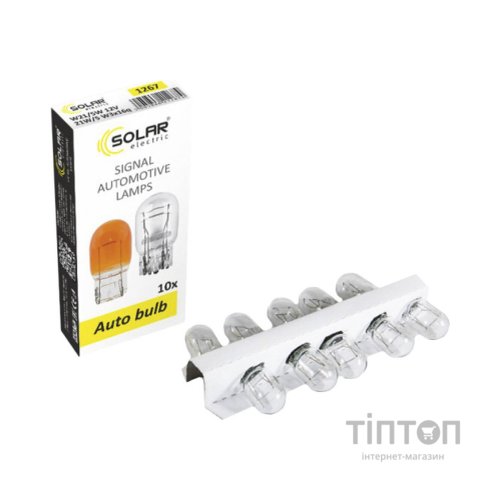 Автолампа SOLAR W21/5W 12V W3x16q (1267)